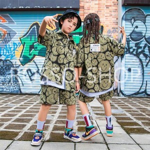 キッズ ダンス 衣装 ヒップホップ ジャズダンス HIPHOP ステージ衣装 ダンス ヒップホップ 韓国子供服 夏 男の子 女の子 おしゃれ 練習着