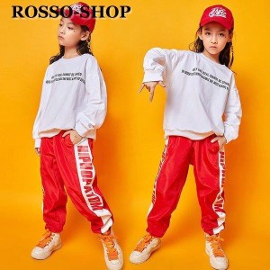 キッズダンス衣装 ヒップホップ キッズ ダンス衣装 セットアップ キッズダンス HIPHOP衣装 ジャズダンス衣装 ダンス衣装キッズ トップス