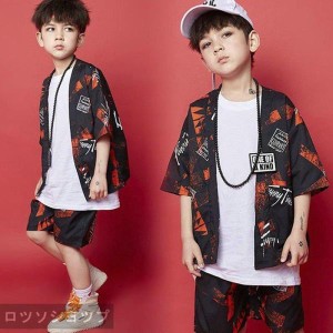 キッズダンス衣装 ヒップホップ キッズ ダンス衣装 子供 ダンス 男の子 女の子 シャツ キッズダンス 衣装 花柄トップス パンツ