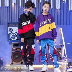 キッズ ダンス衣装 ヒップホップ キッズダンス ヒップホップ衣装 キッズ 韓国子供服  練習着 HIPHOP JAZZ DS キッズ 体操服