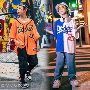 キッズダンス衣装 ヒップホップ キッズ ダンス衣装  シャツ パンツ  女の子  男の子 ダンス衣装 ジャズダンス ステージ衣装 練習着 ダン