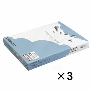 日本ノート （キョクトー） プレミアムホワイトＡ３　【青箱３冊】PPCKA303　ご注文合計金額600円以上送料無料発送