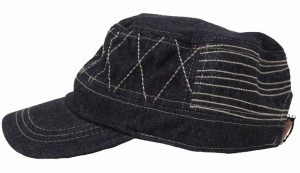 帽子 メンズ ワークキャップ レールキャップ デニムステッチ ブラック exasの通販はau PAY マーケット - 服飾雑貨専門店 エクサス