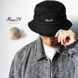 【★】 MinoriTY ORIGINAL MinoriTYロゴバケットハット ゆったり 大きいサイズ ファッション モード系 春物 春 春新作 hit_d 新作