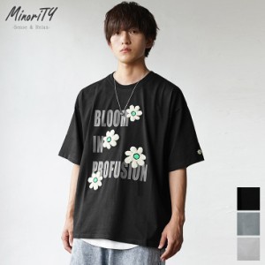 【視線釘付けフラワーT】オーバーサイズ 半袖tシャツ メンズ 花柄 ビッグシルエット 半袖tシャツ メンズ 夏服 花柄tシャツ メンズ 韓国 