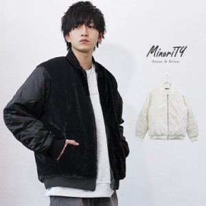 MinoriTY SELECT ショートファー×ポリツイル中綿ブルゾン