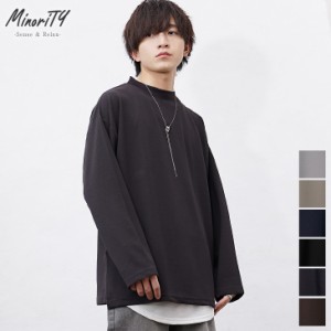 MinoriTY Select カットジョーゼットワイドモックネックロンT *