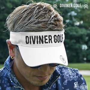 【DIVINER GOLF】 ゴルフ サンバイザー メンズ ゴルフウェア ゴルフ バイザー メンズ 帽子 キャップ ウェア ウエアー オシャレ コーデ ブ