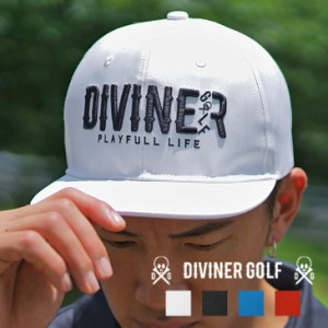 【DIVINER GOLF】 ゴルフ キャップ メンズ ロゴキャップ ゴルフキャップ ゴルフウェア 帽子 ぼうし ゴルフ 帽子 熱中症 大きい サイズ ウ