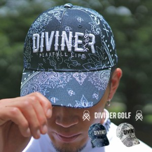 【DIVINER GOLF】 ゴルフ キャップ メンズ ロゴキャップ ゴルフキャップ ゴルフウェア 帽子 ぼうし ゴルフ 帽子 熱中症 大きい サイズ ウ