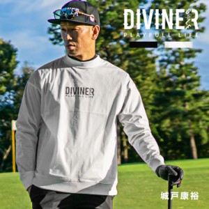 【DIVINER GOLF】 ゴルフウェア メンズ ウインドブレーカー メンズ ゴルフジャケット メンズ ゴルフ ウェア 長袖 ゴルフ服 トップス ブラ