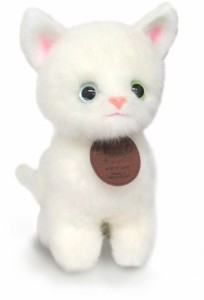 [クーポン利用で10%off]日本製高級ぬいぐるみ グレイスフルシリーズ おすわりCAT 白猫 全長22cm [ぬいぐるみ グッズ おもちゃ 雑貨 キッ