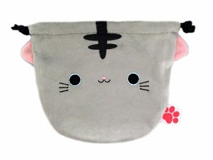 [クーポン利用で10%off]ねこだんご おもち巾着袋 さば 高さ15cm[ぬいぐるみ グッズ おもちゃ 雑貨 キッズ ベビー プレゼント   送料無料]