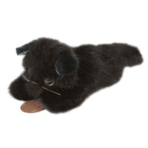 [10%offクーポン]日本製 グレイスフル 寝そべりCAT 黒猫 ぬいぐるみ 全長24cm I-4252[ぬいぐるみ グッズ おもちゃ 雑貨 キッズ ベビー プ