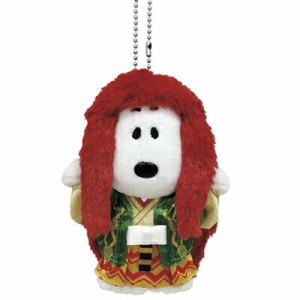 [クーポン利用で10%off]SNOOPY スヌーピー 歌舞伎マスコット 連獅子/赤 ぬいぐるみ  全長約12cm[ぬいぐるみ グッズ おもちゃ 雑貨 キッズ