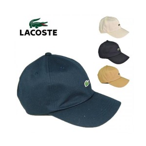 ラコステ ワンポイント ワニ ロゴ キャップ L1279 LACOSTE 黒 ブラック 紺 ネイビー