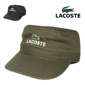 ラコステ ドゴールワークキャップ L1308 LACOSTE 黒 ブラック カーキ