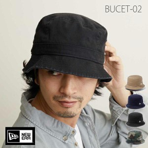 ニューエラ ハット newera バケットハット BUCKET-02 ウォッシュド コットン NEW ERA 帽子 バケット 深め メンズ レディース つば短い 帽