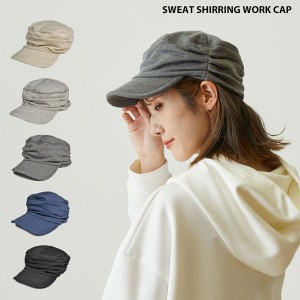 スウェット シャーリング ワークキャップ 帽子 メンズ レディース