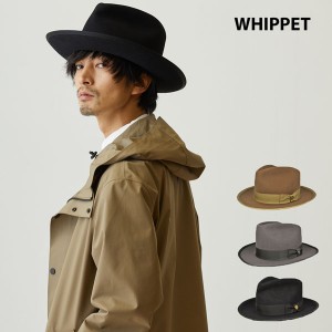 【セール】 ステットソン ウィペット 中折れ 帽子 STETSON WHIPPET  帽子 正規品 楽ギフ_包装 代引き手数料無料 送料無料 黒 チャコール