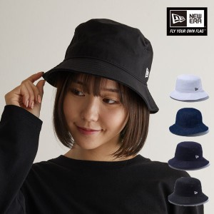 ニューエラ バケットハット 01 ハット new era コットン バケハ メンズ レディース 無地 黒 ブラック 白 ホワイト ネイビー 紺 デニム カ