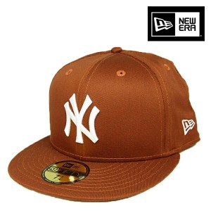 ニューエラ キャップ 59FIFTY メンズ レディース ニュアンスカラー ヤンキース ダークモカ 茶 new era  帽子