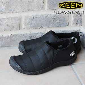 【返品交換送料無料】KEEN キーン レディース HOWSER II  ハウザーツー TRIPPLE BLACK トリプルブラック スリップオン 靴 スニーカー シ