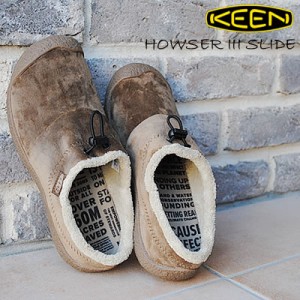 【返品交換送料無料】KEEN キーン レディース HOWSER III  SLIDEハウザー スリー スライド DARK EARTH VELOUR ダークアースベロア クロッ