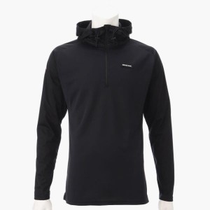 即納 BRIEFING GOLF ブリーフィング ゴルフ ハーフジップ フーディ MS WR HALF ZIP HOODIE ブラック  パーカー　メンズ 【正規取扱店】ル