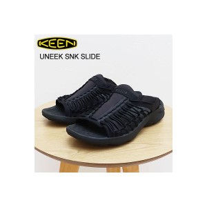 KEEN キーン UNEEK SNK SLIDE ユニーク スニーク スライド BLACK/BLACK ブラック/ブラック サンダル スニーカー シューズ アウトドア メ