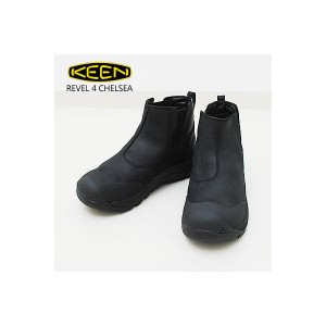 KEEN キーン REVEL 4 CHELSEA  レヴェル フォー チェルシー BLACK/BLACK ブラック/ブラック ウィンターブーツ アウトドア 防水 サイドゴ