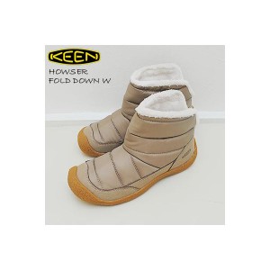 KEEN キーン レディース HOWSER FOLD DOWN ハウザーフォールド ダウン TIMBERWOLF/PLAZA TAUPE ティンバーウルフ/プラザトープ ブーツ 返