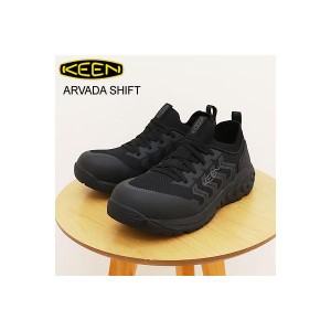 KEEN キーン  ARVADA SHIFT アルヴァダ シフト ワークシューズ Black/Magnet ブラック/マグネット   アウトドア ウォーキング メンズ 返