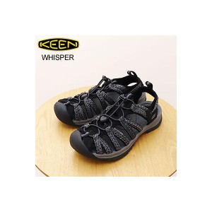 KEEN キーン ウィメンズ  WHISPER ウィスパー Black/Steel Grey ブラック/スチール グレー アウトドア フェス サンダル スニーカー レデ