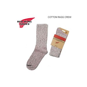 RED WING レッドウィング Cotton Ragg Crew Socks コットン・ラグ・クルーソックス Hot Burgundy ホット・バーガンディ MADE IN USAブー