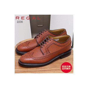 REGAL リーガル ウィングチップ 2235 BROWN ブラウン ビジネスシューズ EE 革底 紳士靴 フォーマル 冠婚葬祭 国産 日本製 定番 返品交換