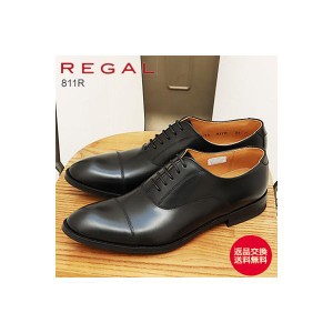 REGAL リーガル  ストレートチップ 811R BLACK ブラック ビジネスシューズ EE 紳士靴 フォーマル フレッシャーズ 冠婚葬祭 国産 日本製 