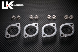 U-KANAYA ユーカナヤ アルミ エキゾーストフランジ シルバー GPZ400R FX400R Z400FX Z550FX GPZ400F GPZ550F ゼファー400 その他