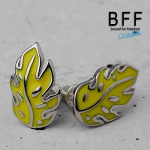 BFF ブランド ピアス メンズ シルバー925 silver 銀色 スタッドピアス ファイア 炎 両耳用2点 金属アレルギー対応 専用BOX付属 父の日