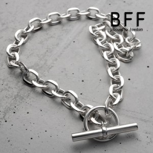 BFF ブランド マンテル チェーンネックレス 太幅 ワイド シルバー silver 銀色 ネックレス メンズ レディース 重厚感 太め 専用BOX付属 