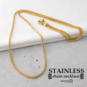 幅2mm ステンレス 二重喜平チェーンネックレス gold 金色 ゴールド シンプル 細身 男性 金属アレルギー対応 父の日