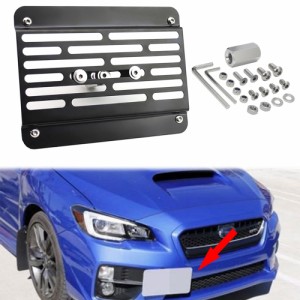 フロントナンバープレート移設キット オフセットステー 汎用品 カスタム スバル wrx sti  BMW  トヨタ等に　汎用品