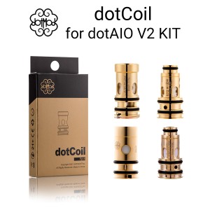 dotmod dotCoil for dotAIO V2 KIT 5個入り ドットモッド ドットコイル ドットエーアイオー V2 コイル 電子タバコ vape コイル dot mod d