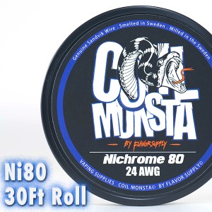 vape コイルモンスター コイルモンスタ コイル ニクロム Ni80NICHROME 30フィート COILMONSTA Nichrome 80 30ft