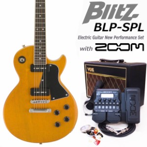 エレキギター初心者 Blitz BLP-SPL/YL入門セット18点【エレキギター初心者】