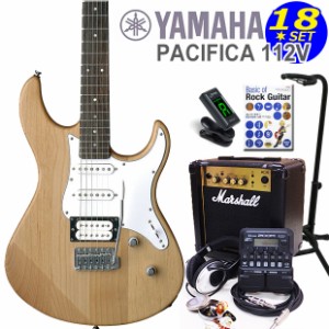 YAMAHA ヤマハ PACIFICA 112V/YNS エレキギター マーシャルアンプ付 初心者セット18点 ZOOM G1Four付き【エレキギター初心者】