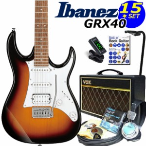 Ibanez アイバニーズ GRX40 TFB VOXアンプ付き入門15点セット【エレキギター初心者】