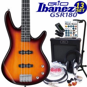 Gio Ibanez GSR180-BS アイバニーズ 4弦エレキベース 初心者13点セット【ベース初心者】