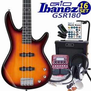 Gio Ibanez GSR180-BS アイバニーズ 4弦エレキベース 入門16点セット ZOOM B1Four付き【ベース初心者】