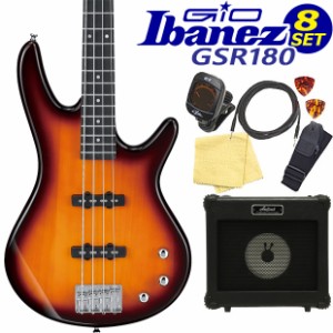 Gio Ibanez GSR180-BS アイバニーズ 4弦エレキベース 入門8点セット【ベース初心者】